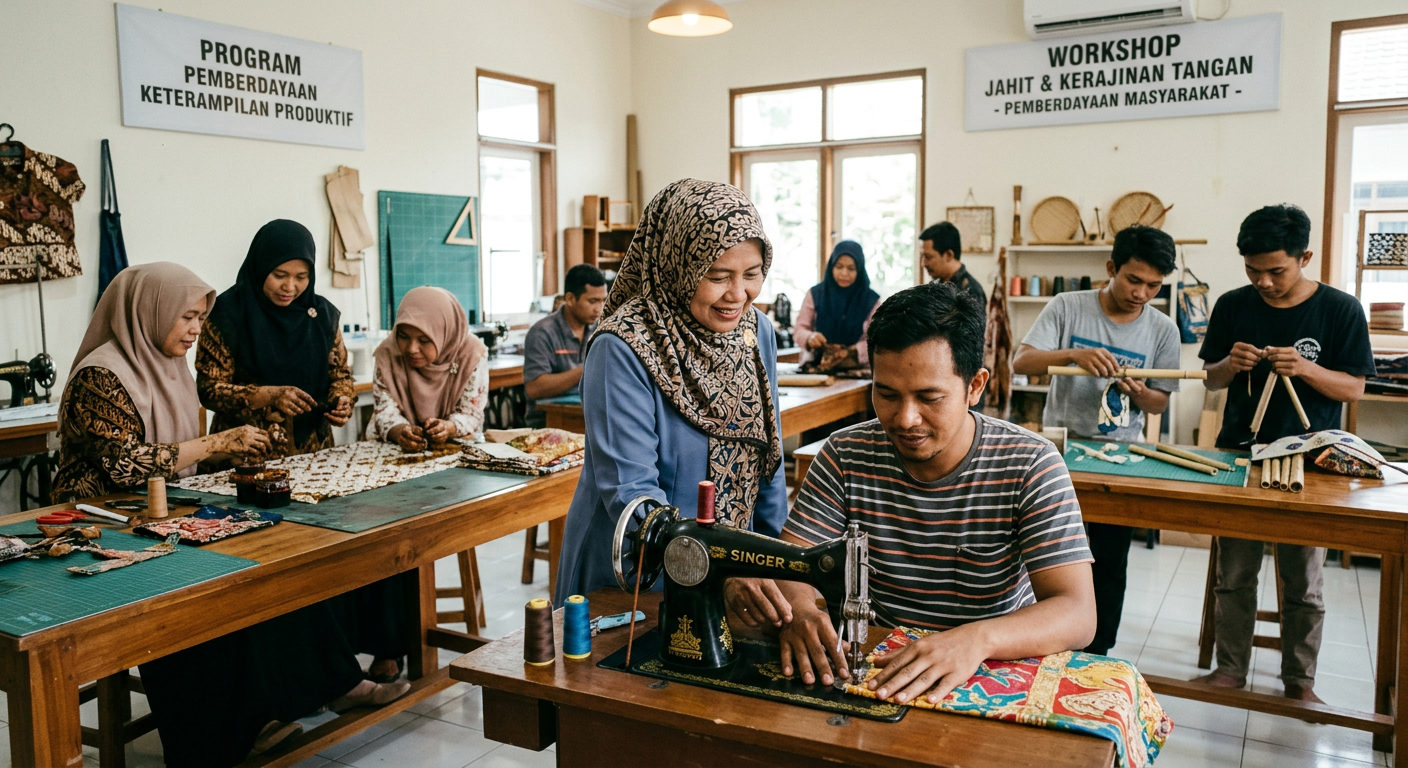 LIVEDRAWSGP 5D Berdaya - Program pemberdayaan masyarakat dan peningkatan keterampilan produktif untuk kemandirian ekonomi.